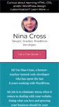 Mobile Screenshot of ninacross.com