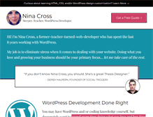 Tablet Screenshot of ninacross.com